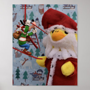 Danny Duck Santa Poster