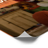 Danny Duck Santa. Poster (Ecke)
