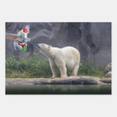 Danny Duck Santa. Tree Ornament Geschenkpapier Set (Vorderseite 3)