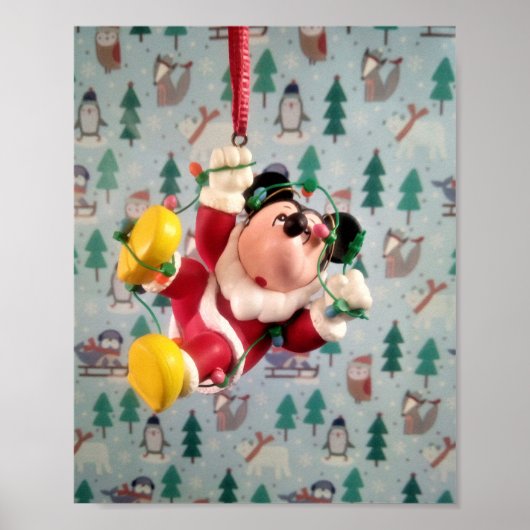 Danny Duck Santa. Tree Ornament Poster (Vorne)
