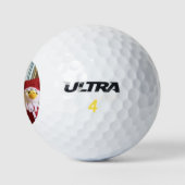 Danny Duck Santa - Weihnachtsabenteuer Golfball (Logo)