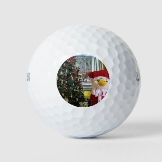Danny Duck Santa - Weihnachtsabenteuer Golfball (Vorderseite)