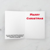 Danny Duck Santa Weihnachtskarte Karte (Innenseite)
