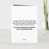 Danny Duck the Pirate Birthday Card Karte (Rückseite)