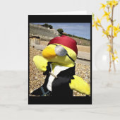 Danny Duck the Pirate Birthday Card Karte (Gelbe Blume)