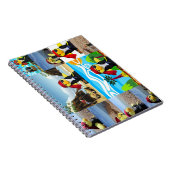 Danny Duck the Pirate Collage Notebook Notizblock (Rechte Seite)