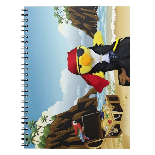Danny Duck the Pirate Notebook Notizblock (Vorderseite)