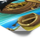 Danny Duck the Pirate. Poster (Ecke)