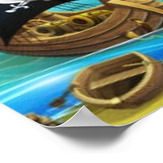 Danny Duck the Pirate. Poster (Ecke)