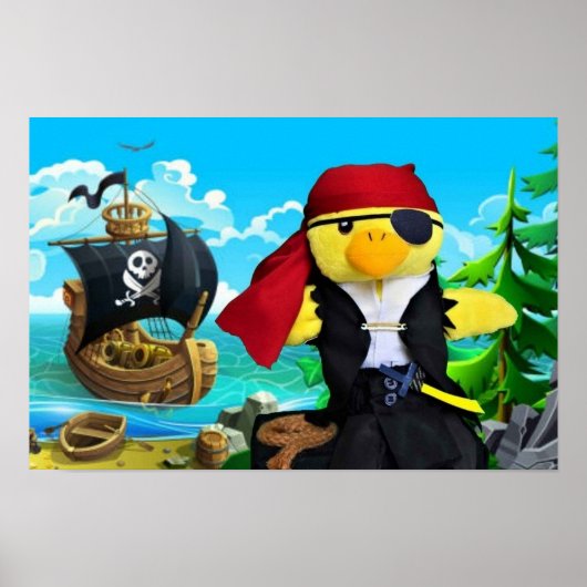 Danny Duck the Pirate. Poster (Vorne)