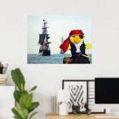 Danny Duck the Pirate. Poster (Heimbüro)