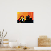 Danny Duck the Pirate. Poster (Küche)