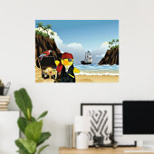 Danny Duck the Pirate. Poster (Heimbüro)