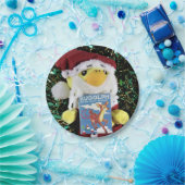 Danny Duck Weihnachtsmann. Pappteller (Party)