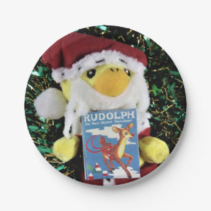 Danny Duck Weihnachtsmann.   Pappteller
