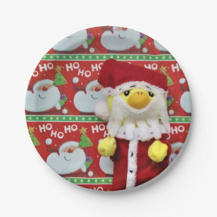 Danny Duck Weihnachtsmann.   Pappteller