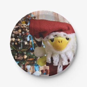 Danny Duck Weihnachtsmann.   Pappteller