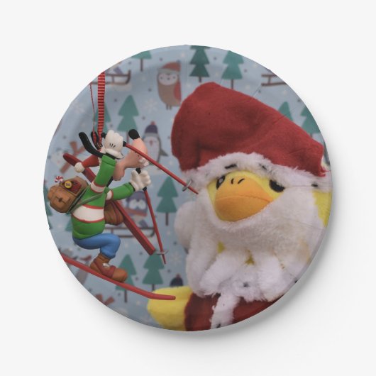 Danny Duck Weihnachtsmann. Pappteller (Vorderseite)