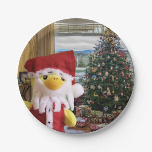 Danny Duck Weihnachtsmann.   Pappteller