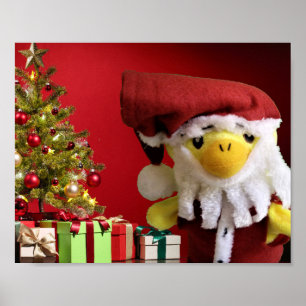 Danny Duck Weihnachtsmann. Poster