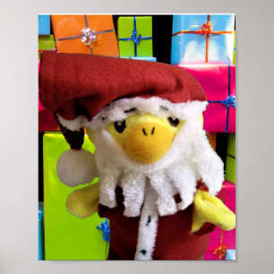 Danny Duck Weihnachtsmann. Poster