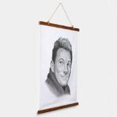 Danny Kaye Wandteppich Mit Holzrahmen (Gewinkelt)
