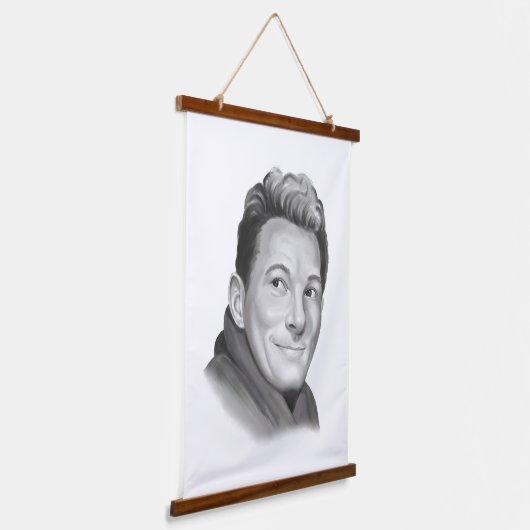 Danny Kaye Wandteppich Mit Holzrahmen (Gewinkelt)