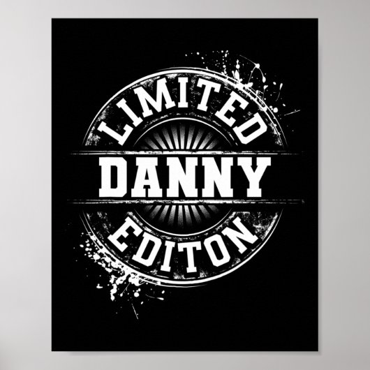 Danny Limited Edition Funny Personalisiert Name Jo Poster (Vorne)