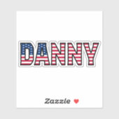 Danny Name Vorname USA Sticker Stickerset (Blatt)