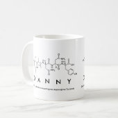 Danny-Peptidnamen-Tasse Kaffeetasse (Vorderseite Links)