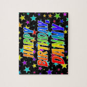 "DANNY" Vorname, Spaß "GLÜCKLICHER GEBURTSTAG" Puzzle (Vertikal)
