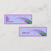 Dans les Entlüftung Mini Visitenkarte (Vorne/Hinten)