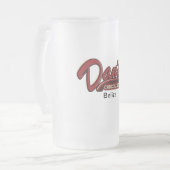 Dans Schokoladen-Bar-Bier-Tasse Mattglas Bierglas (Vorderseite Links)