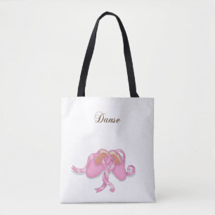 "Danse" Ballet Slippers Ballerina Französischer Tä Tasche