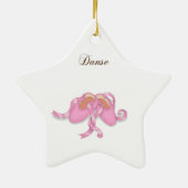 "Danse" Ballet Slippers Keramik Ornament (Hinten)