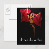 danse du ventre Postcard Postkarte (Vorne/Hinten)