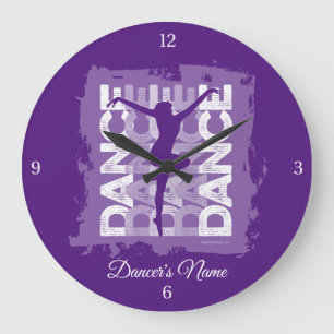 Danse et Lettres (Dance) Large Clock Große Wanduhr