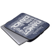 Danse et Lettres (Tanz) Laptopschutzhülle (Vorne Knopf)