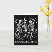 Danse Macabre French Dancing Skeletons Funny Hallo Karte (Gelbe Blume)
