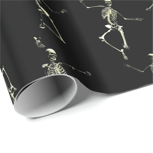 Danse Macabre Geschenkpapier (Rolleneckpunkt)