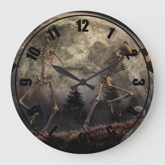 Danse Macabre Große Wanduhr (Vorderseite)