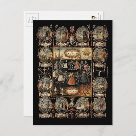 Danse Macabre Postkarte (Vorne/Hinten)