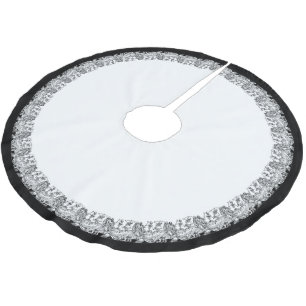 Danse Macabre Rand Polyester Weihnachtsbaumdecke