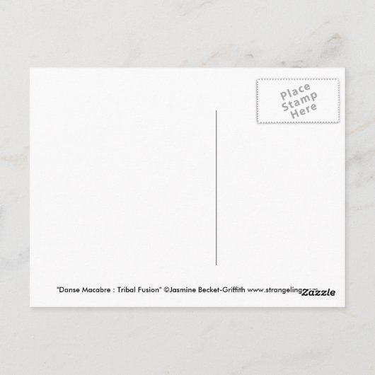 "Danse Macabre: Stammesfusion" Postkarte (Rückseite)