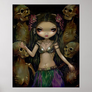 Danse Macabre - Tribal Fusion - gotische Fee Print Poster