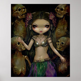 Danse Macabre - Tribal Fusion - gotische Fee Print Poster