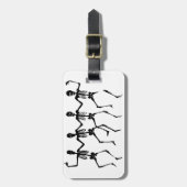 Danse makaberes - Skelette Gepäckanhänger (Vorderseite vertikal)