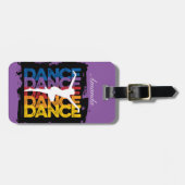 Danse und Lettres (Tanz) Gepäckanhänger (Vorderseite horizontal)