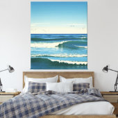 Dansende Golven onder de Hemel Leinwanddruck (Insitu (Schlafzimmer))