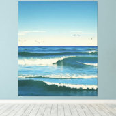Dansende Golven onder de Hemel Leinwanddruck (Insitu (Holzboden))